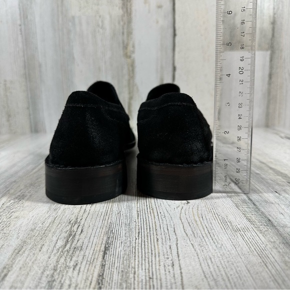 Kenneth Cole New York Black Leather Slip‎ On Flat Loafers #1382